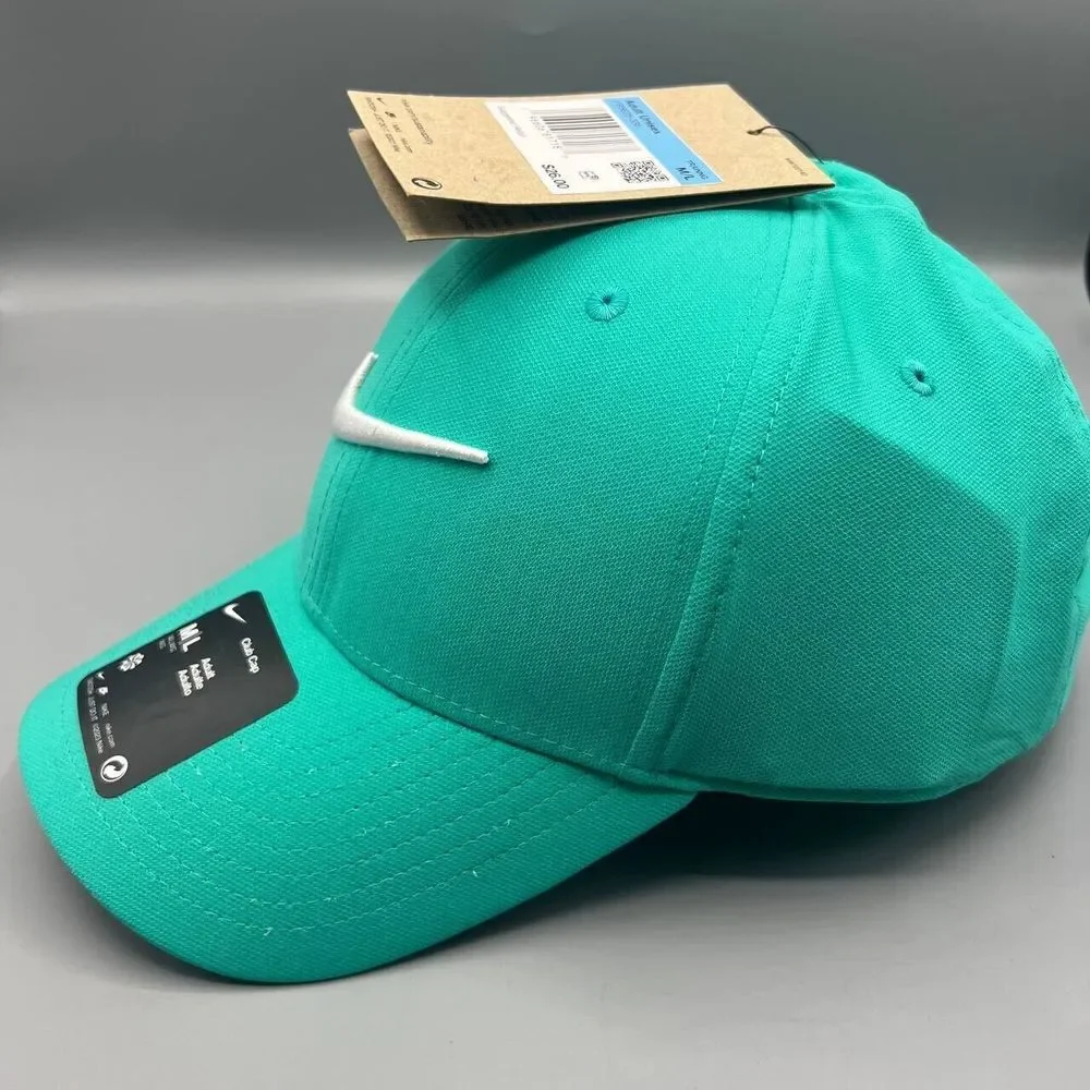 Nike‎ Dri-Fit Hat Men Medium-Large Blue Black Strap Back Cap New M-L